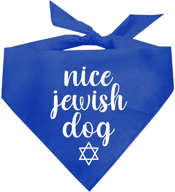 Nice Jewish Dog Dog Bandana (Assorted Colors)
