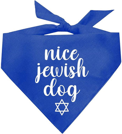 Nice Jewish Dog Dog Bandana (Assorted Colors)
