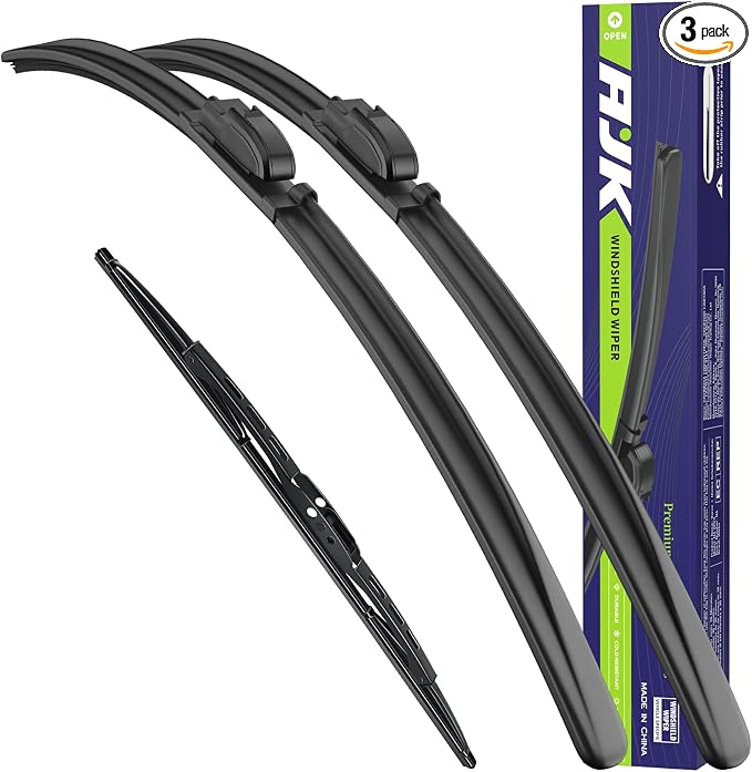 AJK Wiper Blades for Chevrolet Suburban 2015-2020 | 3-Piece, Front & Rear, All Weather, OEM Quality