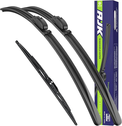 AJK Wiper Blades for Chevrolet Equinox 2018-2024 | 3-Piece, Front & Rear, All Weather, OEM Quality, Not for Equinox EV