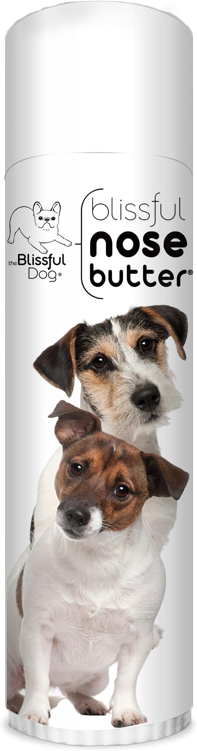 Jack Russell Terrier Nose Butter for Dry, Cracked Skin, Lick-Safe Dog Nose Balm with Moisturizing Shea Butter, Almond, Olive, and Essential Oils, Pet Supplies, Uncented, 0.50 oz.