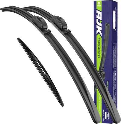 AJK Front Windshield Wipers for GMC Yukon 2008-2014 (22"+22"+12") | All-Weather OEM Quality Automotive Replacement Wiper Blades for My Car-Front and Rear Windows