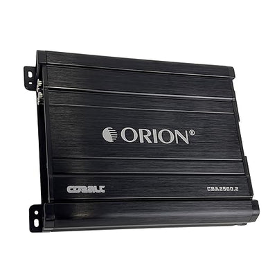 Orion Cobalt Series CBA2500.2 High Efficiency 2-Channel Class A/B Amplifier for Car Audio Stereo - 2500W Max, 350W RMS, 2/4 Ohm Stable, Adjustable Low/High Pass, Bass Boost, MOSFET Power Supply.