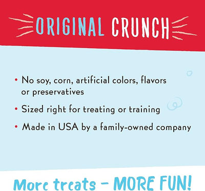 Charlee Bear Original Crunch Dog Treats, Chicken Liver, 16 Ounce Resealable Bag, Low Calorie Training Treats for Dogs, Limited Ingredient, Healthy, Crunchy Dog Snacks, Made in USA (Pack of 2)