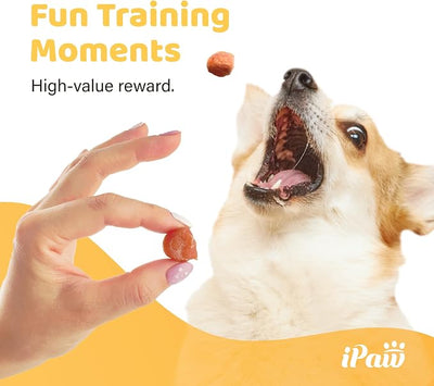 iPaw 5 Stock-Up Combo Chicken Tots Dog Treats for Puppy Training, SQF Certified Human Grade Dog Treat, Hypoallergenic, Easy to Digest (Chicken Tots), 5 Packs
