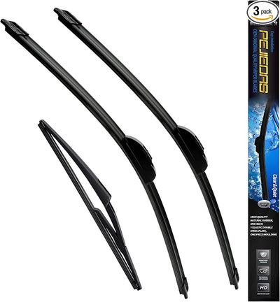 3 x OEM Wiper Blades, Replacement Wiper Blades for Nissan Rogue 2014-2025/Nissan Pathfinder 2013-2021, (26“ & 17” Front Wipers + 12” Rear Wiper Blades)