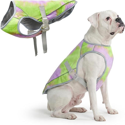 Spark Paws Dog Cooling Vest - SPF 50 UV Sun Protection - Summer Heat Relief Gear for Dogs, Lightweight, Evaporative Cooling - Dog Anxiety Relief Vest During Hot Days - Neon Purple - Size 4XL