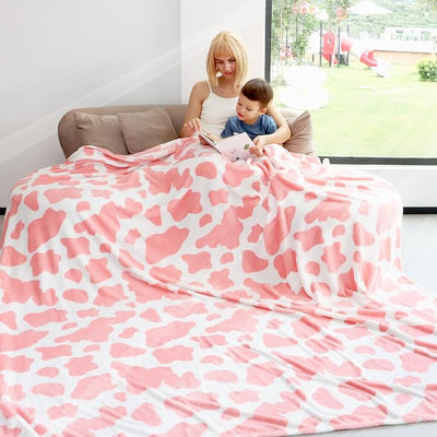 Queen Blanket for Bed Couch, Pink Throw Blanket Queen/Full Size Fuzzy Fleece Throws for Women Girls, Extra Large Plush Bedding for Bedroom Living Room All Season 90"x90"