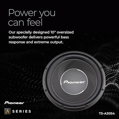 PIONEER TS-A30S4 12” Component Subwoofer, 1400 Watts Max Power