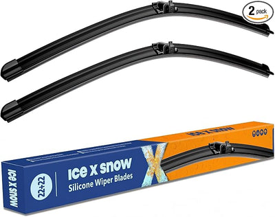 24"+24" Silicone Windshield Wiper Blades Replacement for Mercedes-Benz MBZ Class C250 C300 C350 C63 AMG C218 CLS550 CLS63 AMG Oem Quality Windshield Wipers (Pack of 2)