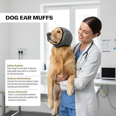 Dog Ear Muffs Noise Protection (Small) | Vibration Protection, Anxiety Relief, For Firework & Thunderstorms, For Swimming & Bathing, Small Medium Large Dogs