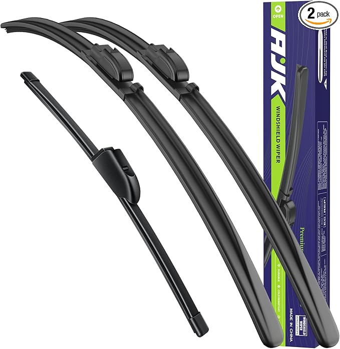 AJK Wiper Blades for Hyundai Elantra GT 2013-2017 | 3-Piece, All Weather, OEM Quality