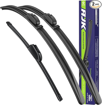 AJK Wiper Blades for Hyundai Elantra GT 2013-2017 | 3-Piece, All Weather, OEM Quality