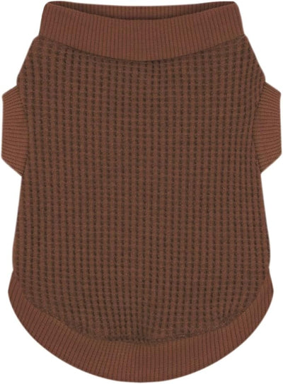 Cozy and Functional Dog Shirts for Small Puppies: Stretchable Brown Attire with Easy-On Design, Ideal for Chihuahuas and Yorkies - Enhance Comfort and Playfulness on Chill Days X-Small