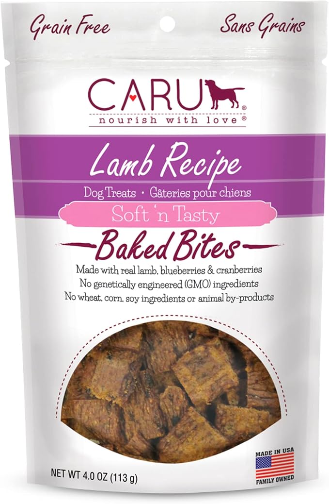 Soft n Tasty Baked Bites - Lamb Bites Dog Treats - Flavorful Training Treats - 4 oz.