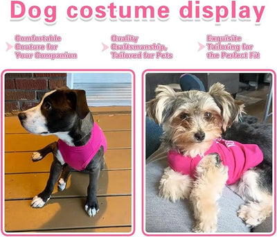 Pink Cotton Dog Shirt with 'Little Miss Princess' Print, Soft & Breathable Pet Apparel for Small to Large Dogs, All-Season Sleeveless Vest, Cute and Comfortable Dog Outfit.Pink Crown L