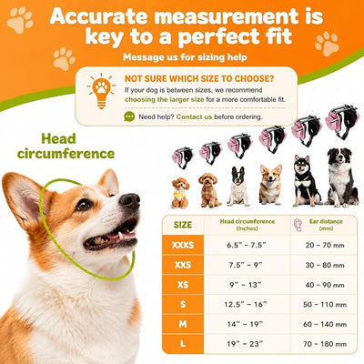 PETSEAR Dog Ear Muffs Noise Protection,Dog Headphones Noise Cancelling 29dB NRR with Magnetic Buckle & Electroplated Finish, Anti-Anxiety Earmuffs for Fireworks,Thunderstorms,Travel(Rose Gold,XS)