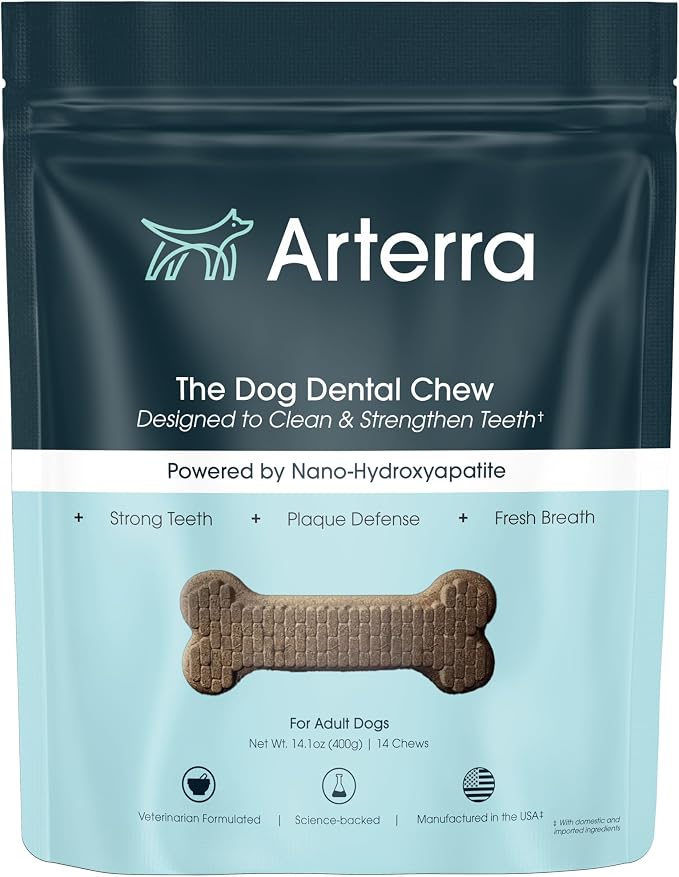 Dental Chews for Dogs with Nano-Nydroxyapatite, 14Count