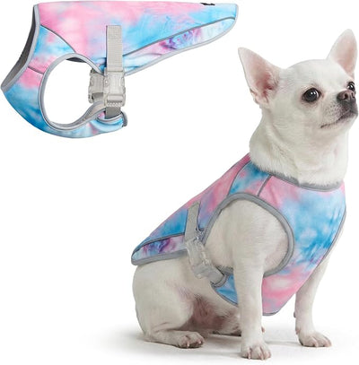 Spark Paws Dog Cooling Vest - SPF 50 UV Sun Protection - Summer Heat Relief Gear for Dogs, Lightweight, Evaporative Cooling - Dog Anxiety Relief Vest During Hot Days - Snowcone, Medium