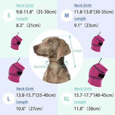 MIGOHI Dog Ear Muffs Noise Protection, Lightweight No Shake Ear Wraps for Dogs Hematoma, Anxiety Relief &Noise Cancelling Dog Ears Cover for Fireworks,Thunderstorms, Separation, Car Ride, Purple M