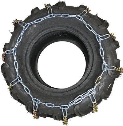 Suitable for ATV UTV | Snow Ice Tire Chains [25x10-12 25x11-12 26x10-12] | Compatible with Most 2010-2024 ATV/UTV Models | Size: 14.17" Wide x 56" Long | Universal Fitment