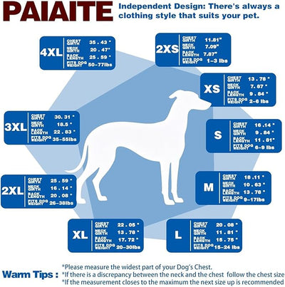 Paiaite Dog Striped Shirt Happy Color Cotton Sleeveless Puppy Pet Shirts Breathable Apparel Tank Top Colorful Puppy Sweatshirt Clothes for Small Medium Dogs Red 4XL