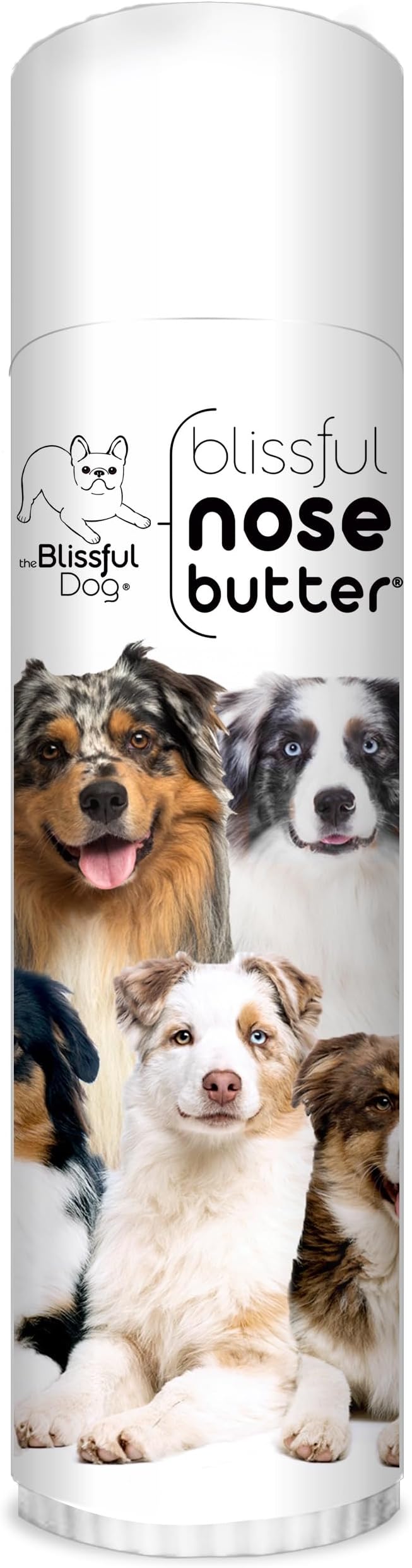 Australian Shepherd Nose Butter for Dry, Cracked Skin, Lick-Safe Dog Nose Balm with Moisturizing Shea Butter, Almond, Olive, and Essential Oils, Pet Supplies, Uncented, 0.50 oz.