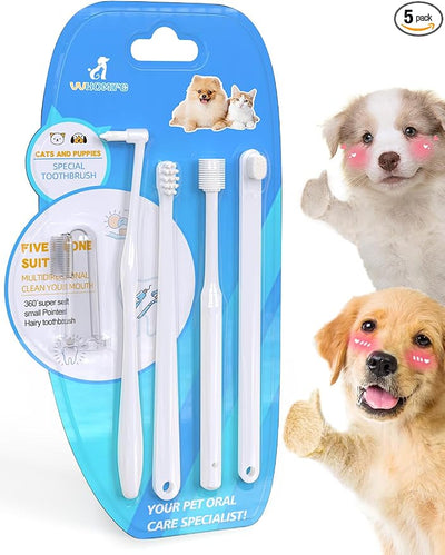 Small Dog & Puppy Toothbrush Kit, Soft Bristles, White | Gentle Care for Tiny Teeth. Beginner-Friendly Brushing. Soft Gum Comfort. Daily Routine Made Simple.