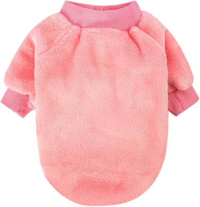 FabriCastle Small Dog Sweaters, 3-Pack Dog Clothes for Small Dogs Girl & Cats, Soft and Warm Pet Coats XXS - XXL, Winter Pet Jackets, Doggy Apparel Costumes Outfits (Pink,Purple,Light Pink, X-Large)