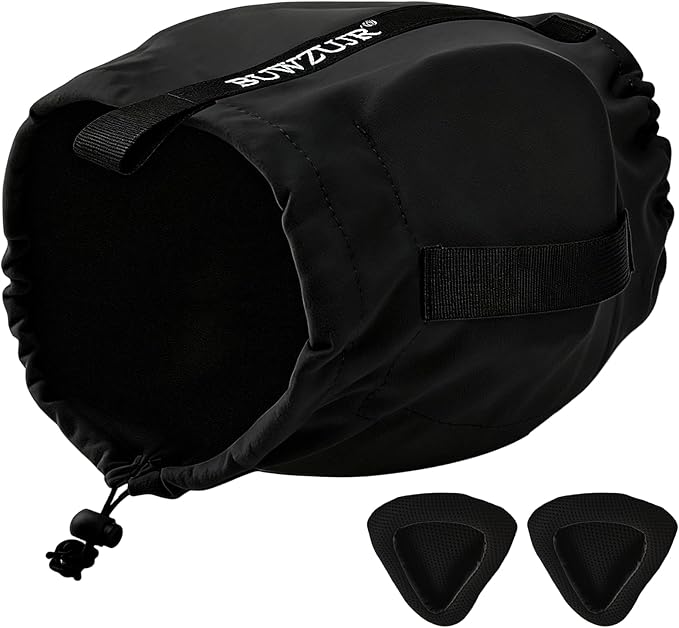 Dog Ear Muffs Noise Protection,Noise Cancelling Ear Wraps for Dogs,Washable Sound Absorbing Inserts