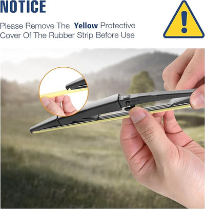14 Inch Rear Wiper Blade Replacement for Jeep Commander 2010-2006 Grand Cherokee 2010-2005;Chrysler Aspen 2009-2007;Dodge Durango 2009-2004 Rear Windshield Wiper Blade(14-C)