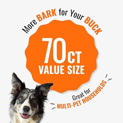 Good 'n' Fun Twists Long-Lasting Dog Treat, With Real Proteins, Beef Hide and Premium Chicken, Supports Dental Health, Mental Stimulation, 70 count