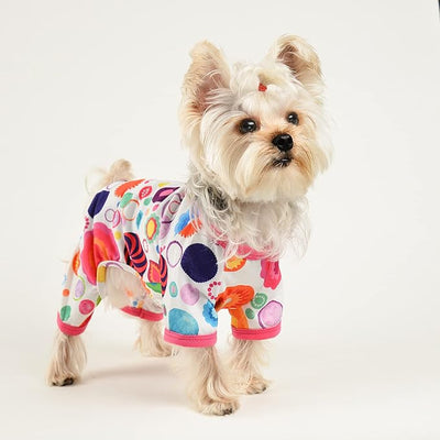 Dog Pajamas Pjs Soft Stretchy Dog Clothes for Small Dogs Girl Boy Medium Size Dogs Spring Summer Puppy Clothes Doggie Onesies Cat Pet Jammies Outfit