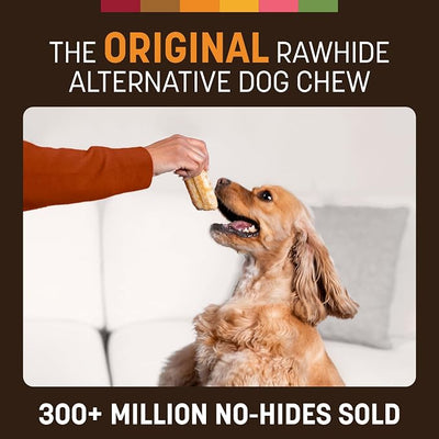 Earth Animal No Hide Chews - Long Lasting Rawhide Free Small Dog Chews Rolls, Chicken - 2 Count