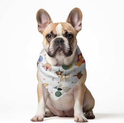 W Brings Bandana for Dogs | This Stunning Gorgeous Design Dog Bandana Scarf is Perfect Styling Accessory for Dogs Large, Medium & Small. One Size Fits All. (Medium - Large, Gift Box & More)