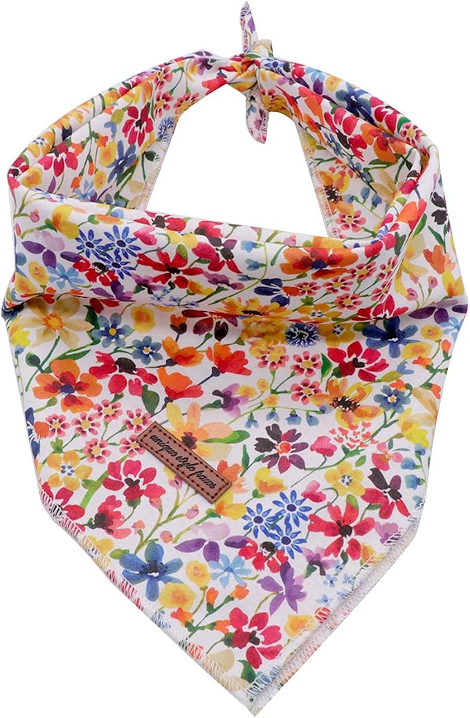 Unique Style Paws Dog Bandanas 1PC Washable Cotton Triangle Dog Scarfs for Small Medium Large Dogs and Cats