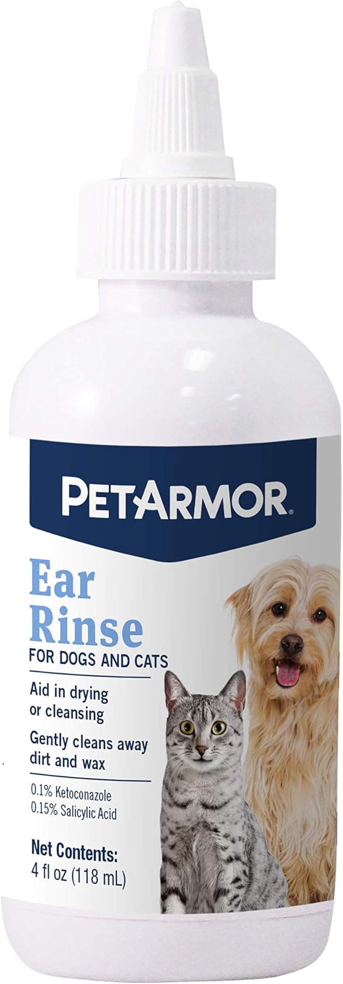 Ear Rinse for Dogs & Cats, 4 oz