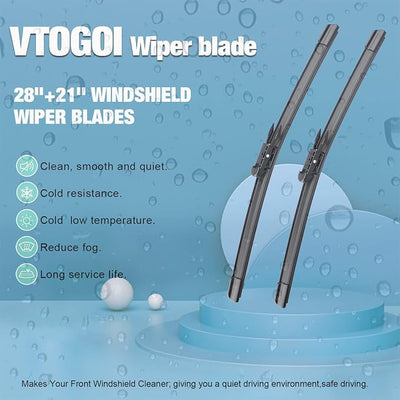 OEM Windshield Wiper Blades Replacement for Mercedes-Benz GL450 2007-2012 R350 2006-2012 ML350 2006-2011, All Weather Original Factory Quality Front & Rear Wipers Set 28"+21"+12" (Pack of 3)