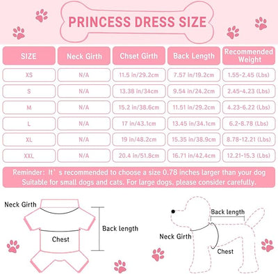 Dog Dresses, Fashion Pet Dog Clothes, Striped Mesh Puppy Dogs Princess Dresses (Purple/Pink(4pack), X-Small)