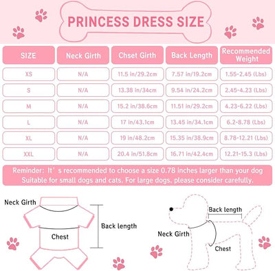 Dog Dresses, Fashion Pet Dog Clothes, Striped Mesh Puppy Dogs Princess Dresses (Blue, X-Small)