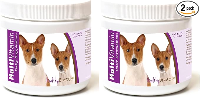 Basenji Multi-Vitamin Soft Chews 60 Count (Pack of 2)