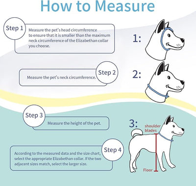 Comfortable Adjustable Soft Cone Alternative - Medium Dog & Cat Recovery Collar, Elizabethan Donut Collar, Different Sizes for Small, Medium & Large Pets