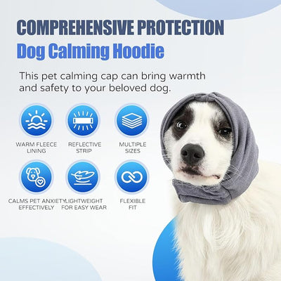 Dog Calming Hoodie, Reducing Noise Wrap, Dog Ear Muffs Noise Protection