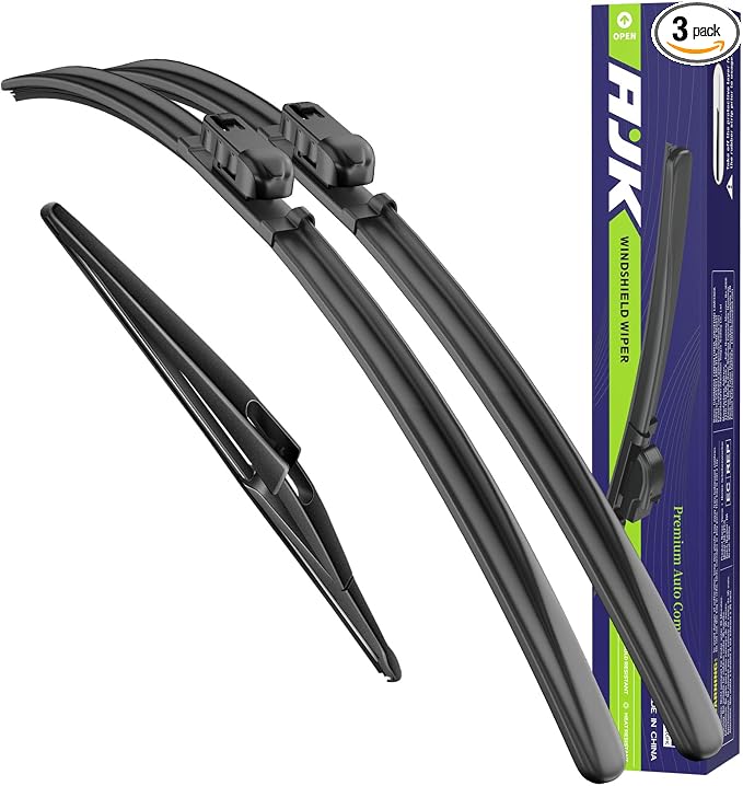 Wipers for Mercedes-Benz GLS-Class X166 GLS 450 550 AMG GLS 63 2017-2019 | Front and Rear Windshield 3 Piece All Weather OEM Quality Automotive Replacement Back Wiper Blades for My Car