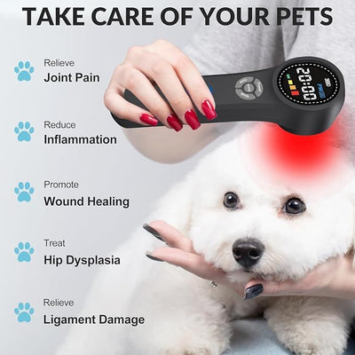 Cold Laser Therapy for Dogs, 4x980nm+4x810nm+16x660nm, Cold Laser for Horses, Veterinary Laser Therapy Machine, Pet Laser Therapy, Cold Laser Therapy Pain Relief Device for Animals Like Cats