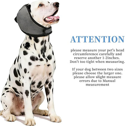2PCS Dog Ear Muffs Noise Protection No Flap Ear Wrap for Dog Anxiety for Bathing Grooming Swimming Cold Weather