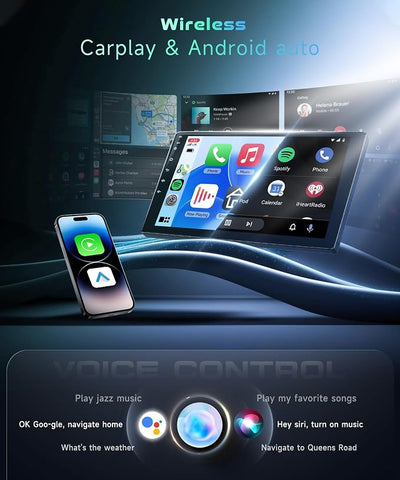 5/6GhzWiFi 8 Core 4G+64G for Honda Odyssey 2005-2010 Car Stereo Radio with 10.1 Inch IPS Touchscreen Wireless Carplay/Android Auto DSP Hi-Res GPS Android 15 FM/RDS SWC Camera