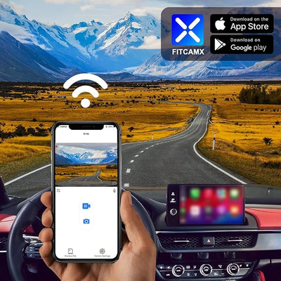 Fitcamx Front 2K+Rear 1080P Dash Cam Suitable for Acura ADX 2025-2026 (HD2-6350), OEM Factory Look, Dual HD Video, Built-in WiFi & APP, Loop Recording, Gravity Sensor, Easy to Use, 64GB Card