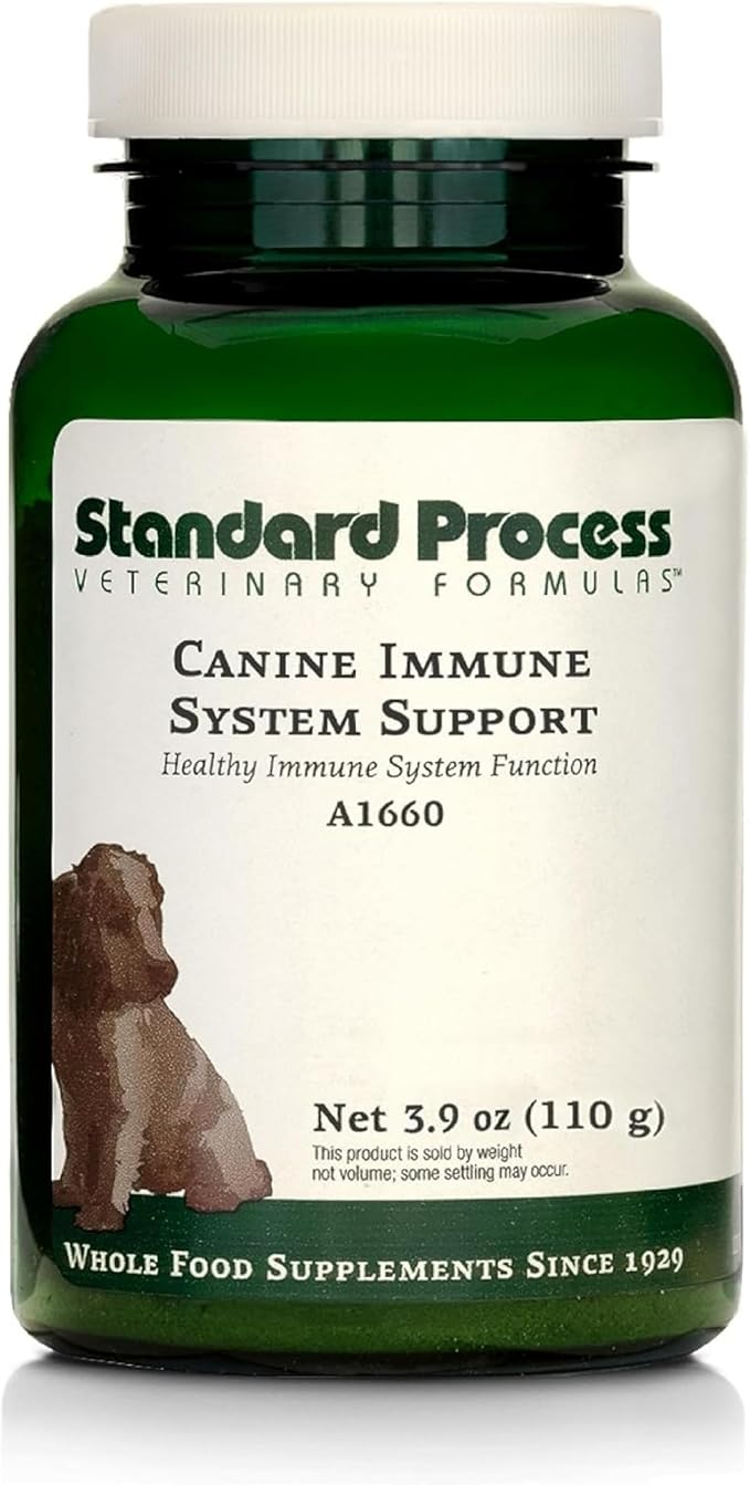Canine Immune System Support - Immune Support Supplement for Dogs - Powder Canine Supplement Aids Overall Health & Wellness - Immunity Support Supplement with Zinc & Kelp - 110 g