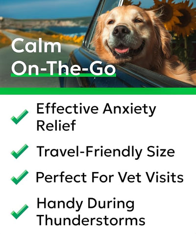 BARK&SPARK Advanced Calming Chews for Dogs - Separation Anxiety Relief for Dogs w/Hemp Oil + Melatonin - Relief During Fireworks, Storms - Aggressive Behavior, Barking, Stress Aid - 90Chews